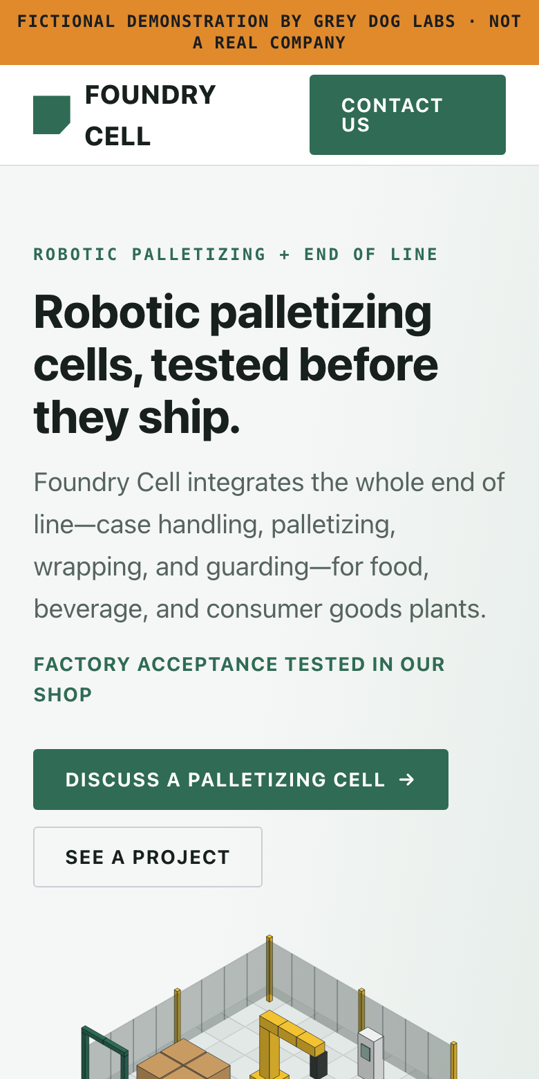 Mobile view of the fictional after page