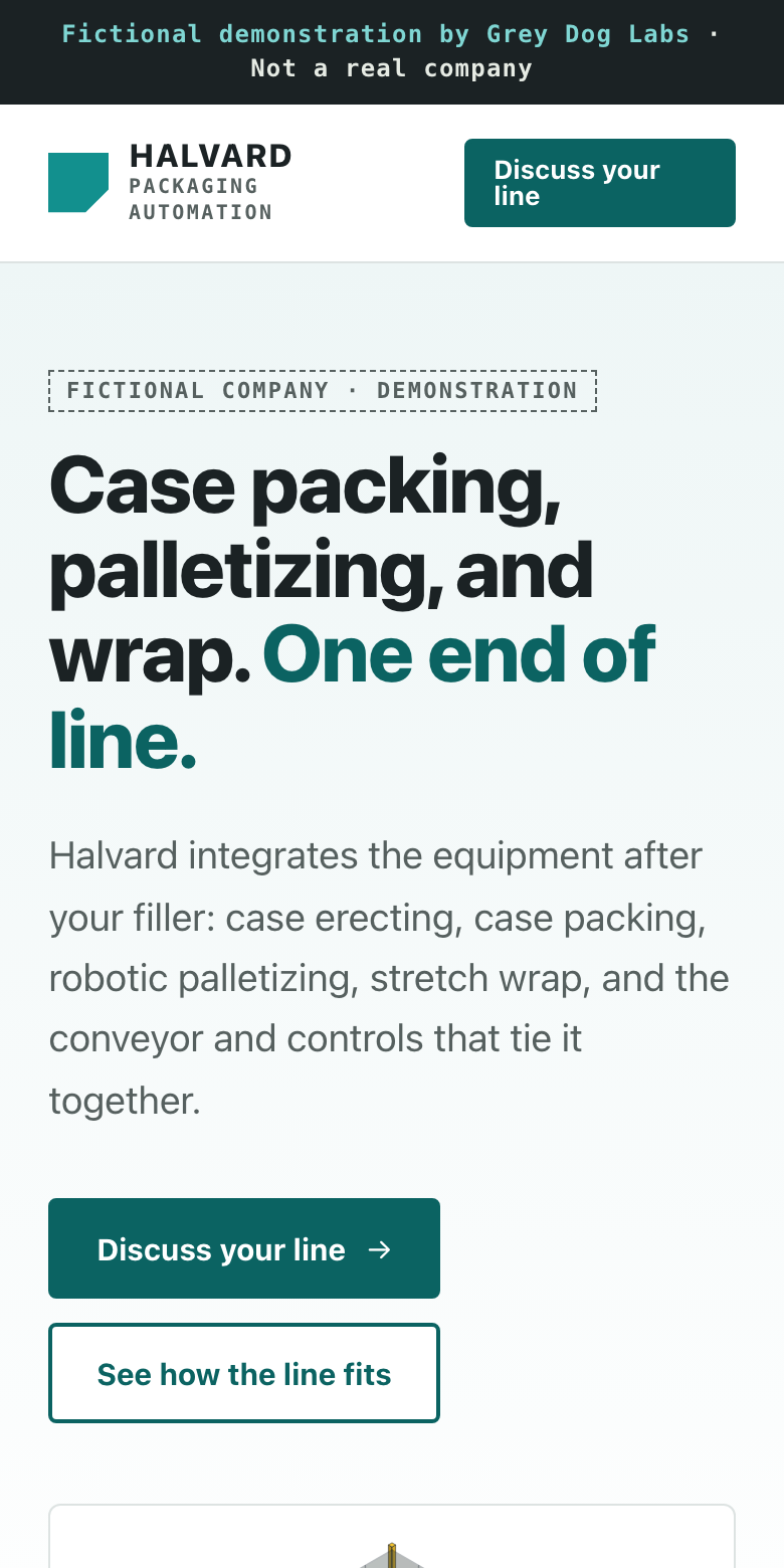 Mobile view of the fictional after page